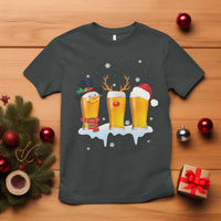 Funny Christmas Beer T Shirt Reindeer Santa Drinking Lovers - Wonder Print Shop