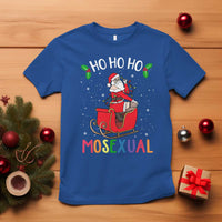 LGBTQ Christmas T Shirt Ho Ho Ho Mosexual Slay Santa LGBT Rainbow Pun Gay Pride - Wonder Print Shop