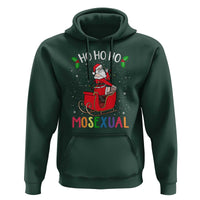 LGBTQ Christmas Hoodie Ho Ho Ho Mosexual Slay Santa LGBT Rainbow Pun Gay Pride