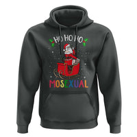 LGBTQ Christmas Hoodie Ho Ho Ho Mosexual Slay Santa LGBT Rainbow Pun Gay Pride