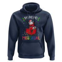 LGBTQ Christmas Hoodie Ho Ho Ho Mosexual Slay Santa LGBT Rainbow Pun Gay Pride