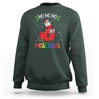 LGBTQ Christmas Sweatshirt Ho Ho Ho Mosexual Slay Santa LGBT Rainbow Pun Gay Pride - Wonder Print Shop