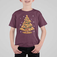 Pizza Christmas Tree T Shirt For Kid Xmas Gifts Kids - Wonder Print Shop