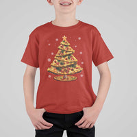 Pizza Christmas Tree T Shirt For Kid Xmas Gifts Kids - Wonder Print Shop