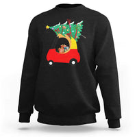 Christmas Kids Sweatshirt Red Car Tree Cute Xmas Toddler Boys - Wonder Print Shop
