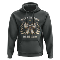 Jesus is the Reason Hoodie Xmas Jesus Lover Religious Christmas Coquette Bow