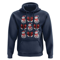 Christmas Coquette Hoodie Girly Xmas Disco Snowman Bow