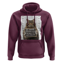 Funny Cat Christmas Hoodie Mugshot I Knocked Down The Xmas Tree