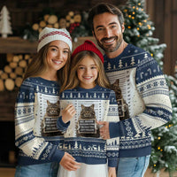 Funny Cat Ugly Christmas Sweater Mugshot I Knocked Down The Xmas Tree - Wonder Print Shop