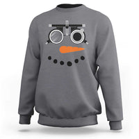 Christmas Optometry Sweatshirt Funny Snowman Optometrist Eye Doctor Ophthalmologist - Wonder Print Shop