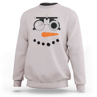 Christmas Optometry Sweatshirt Funny Snowman Optometrist Eye Doctor Ophthalmologist - Wonder Print Shop
