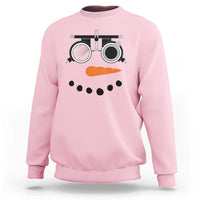 Christmas Optometry Sweatshirt Funny Snowman Optometrist Eye Doctor Ophthalmologist - Wonder Print Shop