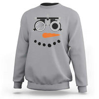 Christmas Optometry Sweatshirt Funny Snowman Optometrist Eye Doctor Ophthalmologist - Wonder Print Shop