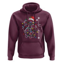 Christmas Cardiac Nurse Hoodie Anatomical Xmas Heart Anatomy