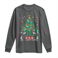 Christmas Chemistry Teacher Long Sleeve Shirt Oh Chemistree Laboratory Lab Tech Teacher Xmas Gift