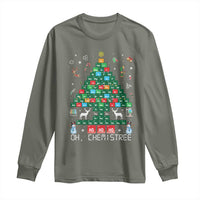 Christmas Chemistry Teacher Long Sleeve Shirt Oh Chemistree Laboratory Lab Tech Teacher Xmas Gift TS10