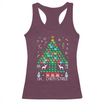 Christmas Chemistry Teacher Racerback Tank Top Oh Chemistree Laboratory Lab Tech Teacher Xmas Gift TS10