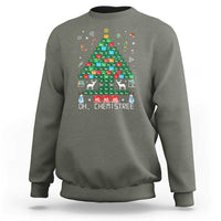 Christmas Chemistry Teacher Sweatshirt Oh Chemistree Laboratory Lab Tech Teacher Xmas Gift TS10