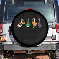 Christmas Ducks Spare Tire Cover Funny Animals Farm Lover Gift Xmas Light - Wonder Print Shop