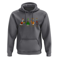 Christmas Ducks Hoodie Funny Animals Farm Lover Gift Xmas Light - Wonder Print Shop