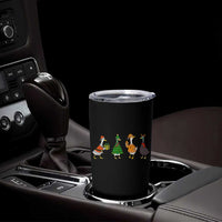 Christmas Ducks Tumbler Cup Funny Animals Farm Lover Gift Xmas Light - Wonder Print Shop