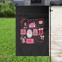Pink Christmas Garden Flag Old Xmas Vintage Pink Santa Claus - Wonder Print Shop