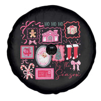 Pink Christmas Spare Tire Cover Old Xmas Vintage Pink Santa Claus - Wonder Print Shop