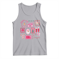 Pink Christmas Tank Top Old Xmas Vintage Pink Santa Claus - Wonder Print Shop