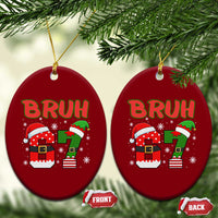 67 Christmas Ceramic Ornament Six Seven Bruh Funny Boys Kids Meme Pajamas Gen Alpha Slang - Wonder Print Shop