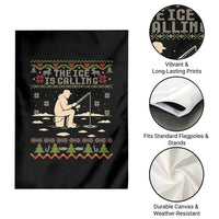 Funny Christmas Ice Fishing Garden Flag Merry Fishmas Fish Fishing Ugly Xmas - Wonder Print Shop