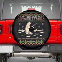 Funny Christmas Ice Fishing Spare Tire Cover Merry Fishmas Fish Fishing Ugly Xmas - Wonder Print Shop
