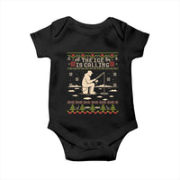 Funny Christmas Ice Fishing Baby Onesie Merry Fishmas Fish Fishing Ugly Xmas - Wonder Print Shop