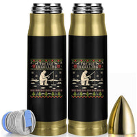 Funny Christmas Ice Fishing Bullet Tumbler Merry Fishmas Fish Fishing Ugly Xmas - Wonder Print Shop