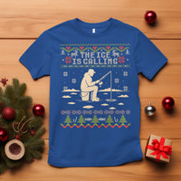 Funny Christmas Ice Fishing T Shirt Merry Fishmas Fish Fishing Ugly Xmas - Wonder Print Shop