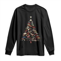 Fishing Lure Christmas Tree Long Sleeve Shirt Retro Fisherman Xmas Fish Fly - Wonder Print Shop