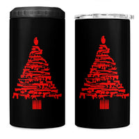Funny Guns Christmas 4 in 1 Can Cooler Tumbler 2nd Amendment Xmas Tree Gun Lovers - Wonder Print Shop