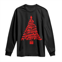 Funny Guns Christmas Long Sleeve Shirt 2nd Amendment Xmas Tree Gun Lovers - Wonder Print Shop