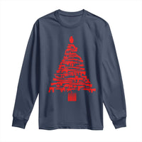 Funny Guns Christmas Long Sleeve Shirt 2nd Amendment Xmas Tree Gun Lovers - Wonder Print Shop