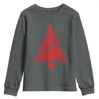 Funny Guns Christmas Youth Sweatshirt 2nd Amendment Xmas Tree Gun Lovers - Wonder Print Shop