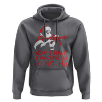 Now I Have A Machine Gun Hoodie Funny Retro Christmas 90s Movie Santa Gun Lovers - Wonder Print Shop