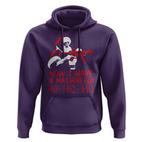 Now I Have A Machine Gun Hoodie Funny Retro Christmas 90s Movie Santa Gun Lovers - Wonder Print Shop