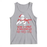 Now I Have A Machine Gun Tank Top Funny Retro Christmas 90s Movie Santa Gun Lovers - Wonder Print Shop