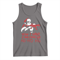 Now I Have A Machine Gun Tank Top Funny Retro Christmas 90s Movie Santa Gun Lovers - Wonder Print Shop