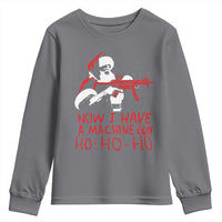 Now I Have A Machine Gun Youth Sweatshirt Funny Retro Christmas 90s Movie Santa Gun Lovers - Wonder Print Shop