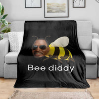 Bee Diddy Throw Blanket Funny Weirdcore Dark Humor Internet Memes Gen-Z - Wonder Print Shop