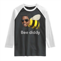 Bee Diddy Raglan Shirt Funny Weirdcore Dark Humor Internet Memes Gen-Z - Wonder Print Shop