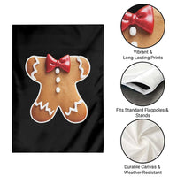 Gingerbread Man Garden Flag Christmas Cookie Costume - Wonder Print Shop
