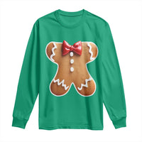 Gingerbread Man Long Sleeve Shirt Christmas Cookie Costume - Wonder Print Shop