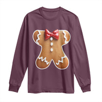 Gingerbread Man Long Sleeve Shirt Christmas Cookie Costume - Wonder Print Shop