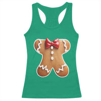 Gingerbread Man Racerback Tank Top Christmas Cookie Costume - Wonder Print Shop